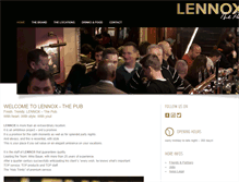 Tablet Screenshot of lennox-thepub.com
